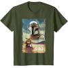 image:imageStar Wars The Mandalorian and Grogu Movie Classic Poster Art TShirtOlive Green