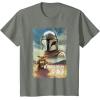 image:imageStar Wars The Mandalorian and Grogu Movie Classic Poster Art TShirtOlive Heather