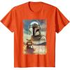 image:imageStar Wars The Mandalorian and Grogu Movie Classic Poster Art TShirtOrange