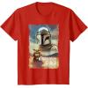 image:imageStar Wars The Mandalorian and Grogu Movie Classic Poster Art TShirtRed