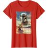 image:imageStar Wars The Mandalorian and Grogu Movie Classic Poster Art TShirtRed