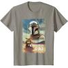 image:imageStar Wars The Mandalorian and Grogu Movie Classic Poster Art TShirtSlate Grey