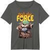 image:imageStar Wars The Mandalorian and Grogu Movie Feel the Force TShirtAsphalt Grey
