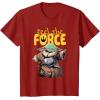 image:imageStar Wars The Mandalorian and Grogu Movie Feel the Force TShirtCranberry Red