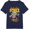 image:imageStar Wars The Mandalorian and Grogu Movie Feel the Force TShirtNavy Blue