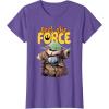 image:imageStar Wars The Mandalorian and Grogu Movie Feel the Force TShirtPurple Heather