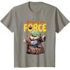 image:imageStar Wars The Mandalorian and Grogu Movie Feel the Force TShirtSlate Grey