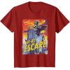 image:imageStar Wars The Mandalorian and Grogu Movie Mando ATRT Escape TShirtCranberry Red