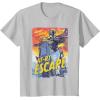 image:imageStar Wars The Mandalorian and Grogu Movie Mando ATRT Escape TShirtSilver Grey