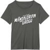image:imageStar Wars The Mandalorian and Grogu Official BampW Movie Logo TShirtAsphalt Grey