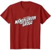 image:imageStar Wars The Mandalorian and Grogu Official BampW Movie Logo TShirtCranberry Red