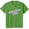 image:imageStar Wars The Mandalorian and Grogu Official BampW Movie Logo TShirtGrass Green