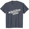 image:imageStar Wars The Mandalorian and Grogu Official BampW Movie Logo TShirtHeather Blue