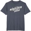 image:imageStar Wars The Mandalorian and Grogu Official BampW Movie Logo TShirtHeather Blue