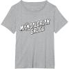 image:imageStar Wars The Mandalorian and Grogu Official BampW Movie Logo TShirtHeather Grey