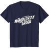 image:imageStar Wars The Mandalorian and Grogu Official BampW Movie Logo TShirtNavy Blue