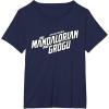 image:imageStar Wars The Mandalorian and Grogu Official BampW Movie Logo TShirtNavy Blue