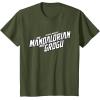 image:imageStar Wars The Mandalorian and Grogu Official BampW Movie Logo TShirtOlive Green