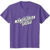 image:imageStar Wars The Mandalorian and Grogu Official BampW Movie Logo TShirtPurple Heather