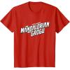 image:imageStar Wars The Mandalorian and Grogu Official BampW Movie Logo TShirtRed