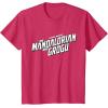 image:imageStar Wars The Mandalorian and Grogu Official BampW Movie Logo TShirtRed Heather
