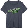 image:imageStar Wars The Mandalorian and Grogu Official Movie Logo TShirtHeather Blue