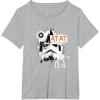 image:imageStar Wars The Mandalorian and Grogu Pilot Helmet Imperial TShirtHeather Grey