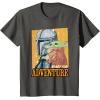 image:imageStar Wars The Mandalorian and Grogu Ready for Adventure TShirtAsphalt Grey