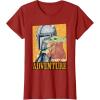 image:imageStar Wars The Mandalorian and Grogu Ready for Adventure TShirtCranberry Red