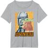 image:imageStar Wars The Mandalorian and Grogu Ready for Adventure TShirtHeather Grey