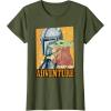 image:imageStar Wars The Mandalorian and Grogu Ready for Adventure TShirtOlive Green