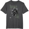 image:imageStar Wars The Mandalorian and Grogu Wherever I Go He Goes TShirtDark Heather Grey