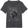image:imageStar Wars The Mandalorian and Grogu Wherever I Go He Goes TShirtDark Heather Grey