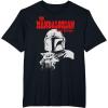 image:imageThe Mandalorian And Grogu Black amp White Duo Portrait TShirtBlack
