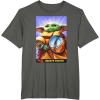 image:imageThe Mandalorian And Grogu Bounty Hunter Grogu With Beskar TShirtAsphalt Grey