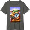 image:imageThe Mandalorian And Grogu Bounty Hunter Grogu With Beskar TShirtAsphalt Grey