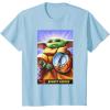 image:imageThe Mandalorian And Grogu Bounty Hunter Grogu With Beskar TShirtBaby Blue