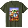image:imageThe Mandalorian And Grogu Bounty Hunter Grogu With Beskar TShirtOlive Green