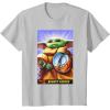 image:imageThe Mandalorian And Grogu Bounty Hunter Grogu With Beskar TShirtSilver Grey