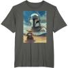 image:imageThe Mandalorian And Grogu Mando amp The Child Armored Poster TShirtAsphalt Grey
