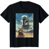 image:imageThe Mandalorian And Grogu Mando amp The Child Armored Poster TShirtBlack