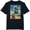 image:imageThe Mandalorian And Grogu Mando amp The Child Armored Poster TShirtBlack
