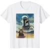 image:imageThe Mandalorian And Grogu Mando amp The Child Armored Poster TShirtWhite