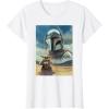 image:imageThe Mandalorian And Grogu Mando amp The Child Armored Poster TShirtWhite