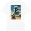 image:imageThe Mandalorian And Grogu Mando amp The Child Armored Poster TShirtWhite