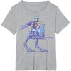 image:imageThe Mandalorian And Grogu Mando amp The Child On ATRT Walker TShirtHeather Grey