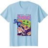 image:imageThe Mandalorian And Grogu Protect Attack Snack The Child TShirtBaby Blue