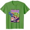 image:imageThe Mandalorian And Grogu Protect Attack Snack The Child TShirtGrass Green
