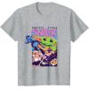 image:imageThe Mandalorian And Grogu Protect Attack Snack The Child TShirtHeather Grey