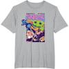 image:imageThe Mandalorian And Grogu Protect Attack Snack The Child TShirtHeather Grey